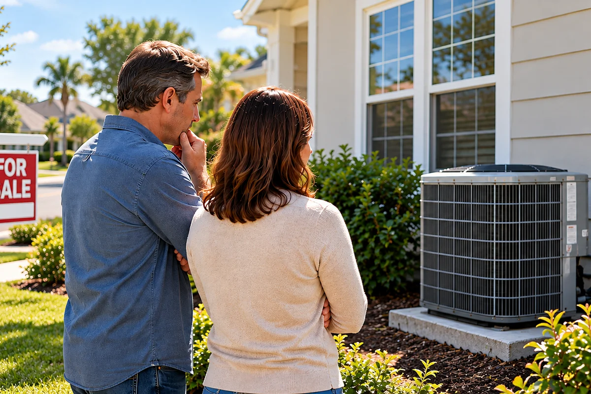 Homeowner considering replacing an older air conditioning system before selling a home